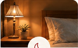 A calm bedside scene